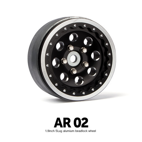 AR02 1.9인치 5LUG 알루미늄 비드락휠