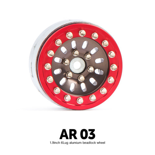AR03 1.9인치 6LUG 알루미늄 비드락휠(티탄컬러) GM70377