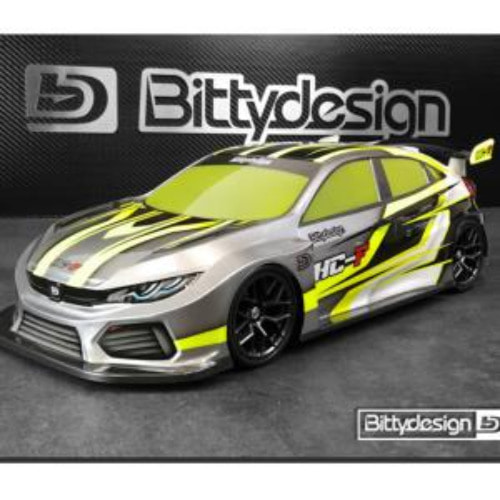 BITTY DESIGN - HC-F, 1/10 FWD 190mm for Front Wheel Drive Car (Clear)  BDFWD-190HCF