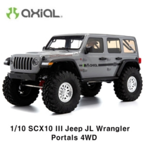 (지프 JL 랭글러-조립완료버전) (색상선택 가능)  SCX10III Jeep JLU Wrangler w/Portals, :1/10 RTR  [AXI03003T1] [AXI03003T2]