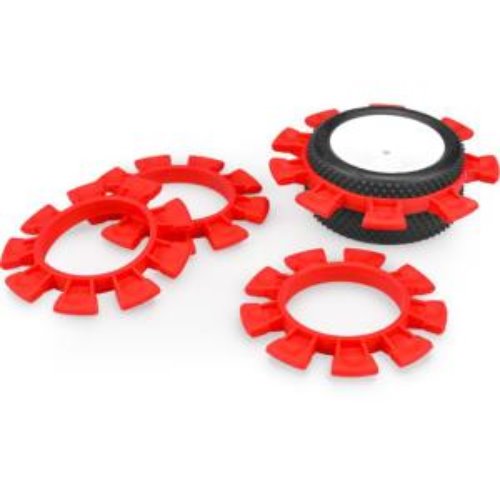 JConcepts – Satellite Tire Gluing Rubber Bands – Red (1/10th, SCT and 1/8th buggy)  J-2212-7