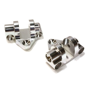 OBM25506SILVER CNC Machined Alloy HD Lower Link Mount (2) for Axial Yeti XL