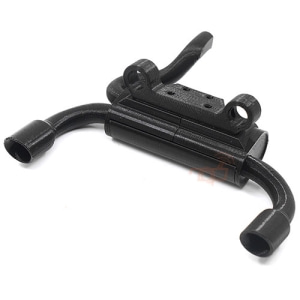 GAX0052 GRC 3D PLA Exhaust Pipe Black For Axial SCX10 II