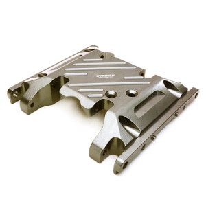 C27127GUN Billet Machined Alloy Center Skid Plate for Axial SCX10 II w/ LCG Transfer Case