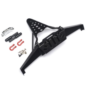 BRQ90343 Steel Stinger Front Bumper XL with Towing Hooks &amp; Winch Mount Shackles