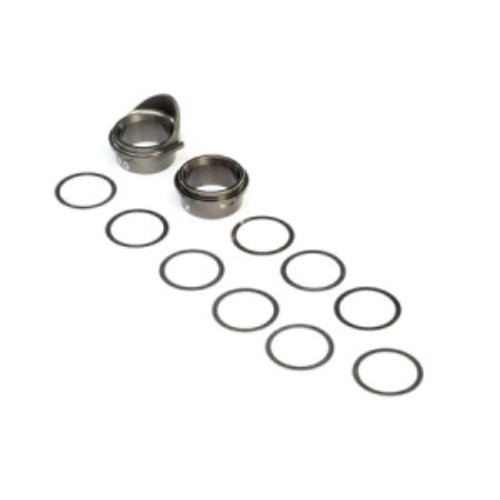 Rear Gearbox Bearing Inserts, Aluminum: 8X  TLR242026