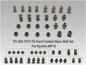 7075-T6 Hard Coated Alum. Ball Set (For Kyosho MP10) 26pcs. (#TO-265)  //경량볼  풀셋 상품