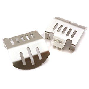 [#C28417SILVER] Alloy Front &amp; Rear Differential Skid Plates for Traxxas TRX-4 Scale Crawler