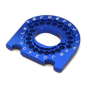 [#C28178BLUE ] Billet Machined Motor Mounting Plate for Traxxas 4-Tec 2.0