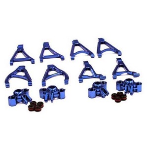[#T3485BLUE] Billet Machined Stage 1 Conversion Set for 1/16 Traxxas E-Revo &amp; Summit (Blue)