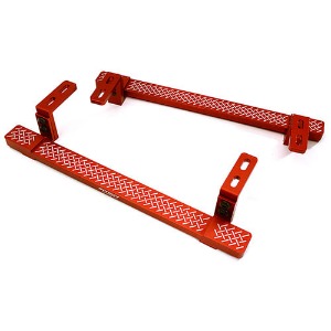 [#C28485RED] Alloy Machined Side Step Plate Set for Traxxas TRX-4 Defender &amp; Sport