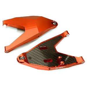 [#C28607RED] Machined Front Lower Suspension Arms for Traxxas 1/7 Unlimited Desert Racer