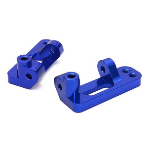 [#C27634BLUE] Billet Machined Alloy Front Caster Blocks for Traxxas 1/10 Bigfoot 2WD Truck