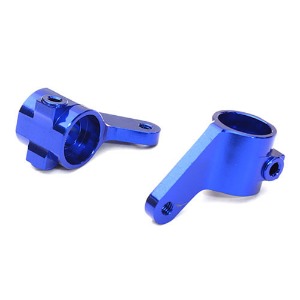 [#C27632BLUE] Billet Machined Alloy Steering Knuckles for Traxxas 1/10 Bigfoot 2WD Truck