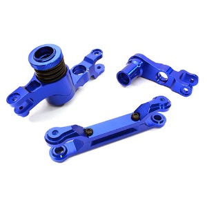 [#C26944BLUE] Billet Machined Steering Bell Crank Set for Traxxas X-Maxx 4X4 (Blue)