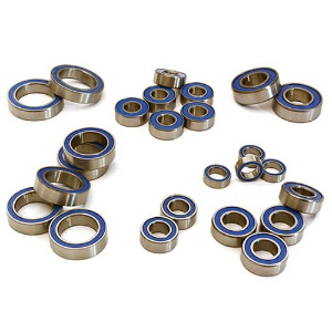 [#C27892] Low Friction Blue Rubber Sealed Bearings (25) Set for Traxxas 1/10 Slash 4X4