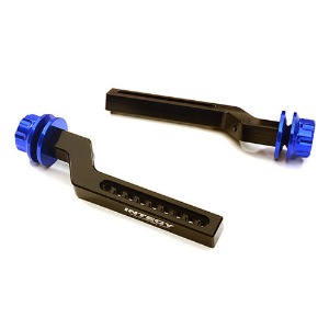 [#C27866BLUE] Extended Front Body Post Set for Traxxas 1/10 Bigfoot 2WD Monster Truck