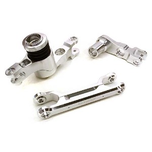 [#C26944SILVER] Billet Machined Steering Bell Crank Set for Traxxas X-Maxx 4X4 (Silver)