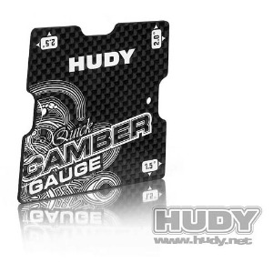 [107750] HUDY GRAPHITE QUICK CAMBER GAUGE 1/10 TOURING 1.5°; 2°; 2.5°
