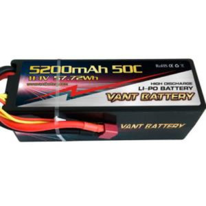 [5200-50-3S1P-VANT ]  (하이 방전율, 하이 퀄리티 리포) 11.1V 5200mAh 50C ~ 100C Hard Case Battery Deans Connector