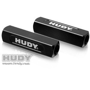 [107701] HUDY CHASSIS DROOP GAUGE SUPPORT BLOCKS (20 MM) FOR 1/8 (2)