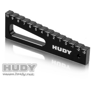 [107711] HUDY CHASSIS DROOP GAUGE -3 TO 10 MM FOR 1/8 CARS (20 MM)