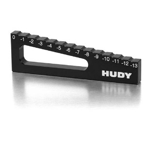 [107717] HUDY CHASSIS DROOP GAUGE 0 TO -13 MM FOR 1/8 OFF-ROAD &amp; TRUGGY
