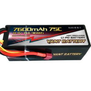 [7600-75-3S2P-VANT ] (하이 방전율, 하이 퀄리티 리포) 11.1V 7600mAh 75C ~ 150C Hard Case Battery Deans Connector