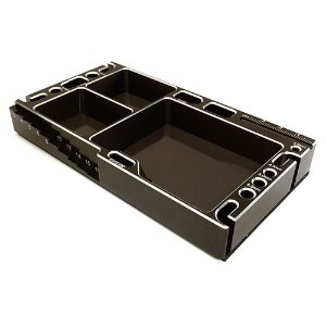 [#C27180SILVER] Universal Workbench Organizer 145x80x20mm Workstation Tray (Silver)