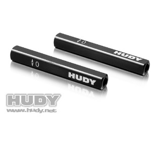 [107702] HUDY CHASSIS DROOP GAUGE SUPPORT BLOCKS (10 MM) FOR 1/10 (2)