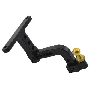 Aluminum Trailer Drop Hitch Receiver Towball for 1/10 RC Cars  [DTSM01021 ]