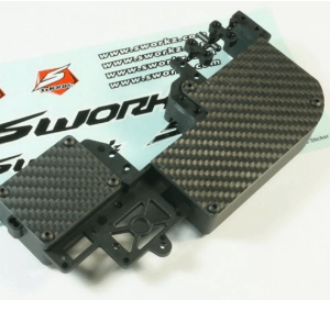 SY-CB-0411-25 SWORKZ S35-3 Carbon Fibre Battery &amp; Receiver Box Cover 2.5mm