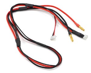 ProTek RC Receiver Balance Charge Lead (2S to 4mm Banana w/4S Adapter)  [PTK-5319]