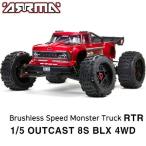 [초대형 1/5 몬스터 8셀 버전] ARRMA 1/5 OUTCAST 8S BLX 4WD Brushless Stunt Truck RTR   [ARA5810]
