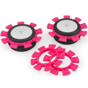 JConcepts – Satellite Tire Gluing Rubber Bands – Pink (Fits 1/10th, SCT and 1/8th buggy)   J-2212-4