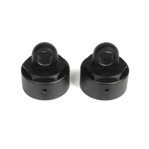 TKR6003B Non-Vented Shock Caps (aluminum black anodized 2pcs)