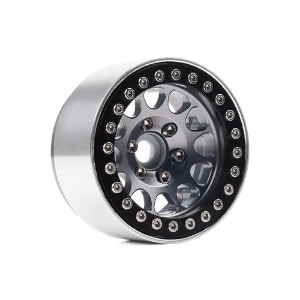 1.9 CN01 Aluminum beadlock wheels (Titanium gray) (4)  R30045