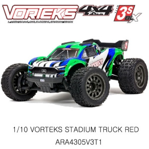 (3셀지원 브러시리스버전)ARRMA 1/10 VORTEKS 4X4 3S BLX Stadium Truck RTR, Green  ARA4305V3T3