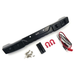 Alloy Rear Bumper w/ White LED Light for Axial SCX10 III  AXSC-036