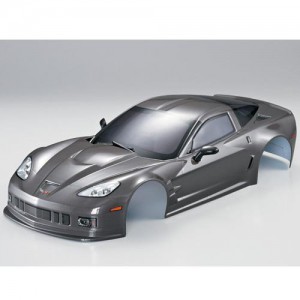 [48018] (하이 퀄리티 도색 완료 바디) 1/10 Corvette GT2 Finished Body Silver-grey (Printed)
