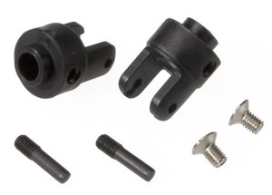 AX4628R Differential output yokes black (2)/ 3x5mm countersunk screws (2)/ screw pin (2)