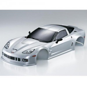 [48014] (하이 퀄리티 도색 완료 바디) 1/10 Corvette GT2 Finished Body Silver (Printed)