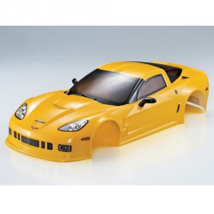 [48013] (하이 퀄리티 도색 완료 바디) 1/10 Corvette GT2 Finished Body Yellow (Printed)