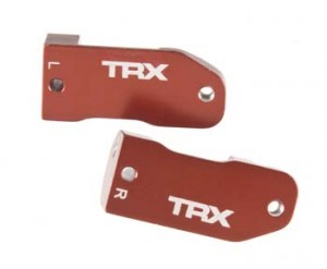 AX3632X Caster blocks30 red-anodized 6061-T6 aluminum (left &amp; right)