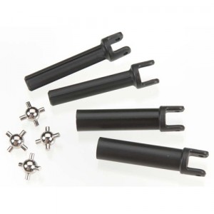 AX6850X Half shafts heavy duty (external splined (2)/ internal splined (2))/ metal u-joints (4)