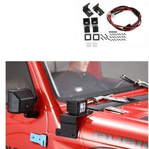 #14255 [보조등] Bracket LED Spotlight For 1/10 RC Crawler Car Traxxas TRX4 Defender TRX6 G63 AXIAL SCX10 III JEEP