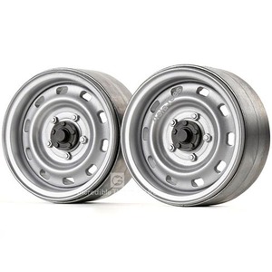 [#GRC/GAX0130FS] [2개] 1.9 Metal Classic Beadlock Wheel #Series V (Silver)