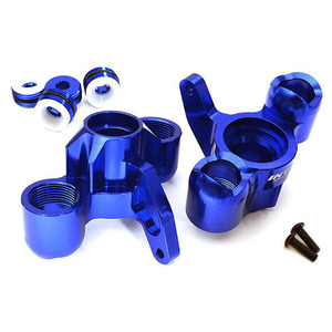 [#C28734BLUE] Billet Machined Steering Knuckles for Arrma 1/8 Kraton 6S BLX (Blue)