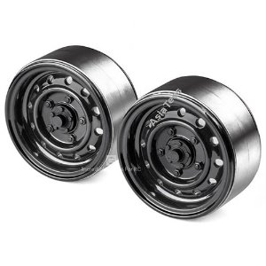 [#GRC/GAX0130AB] [2개] 1.9 12-Hole Metal Classic Beadlock Wheel #Series III (Black)