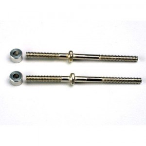 AX1937 Turnbuckles (54mm) (2)/ 3x6x4mm aluminum spacers (rear camber links)